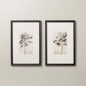 Hearth & Hand Set of 2 12"x18" Vertical Watercolor Tree Art
